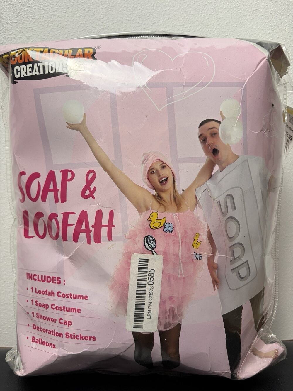 Loofah and Soap Costume, Halloween Couples Costume for Adult